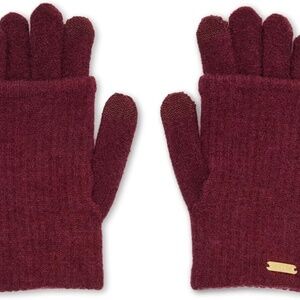 New Steve Madden Women's Cozy Touchscreen Gloves,  - Wine
